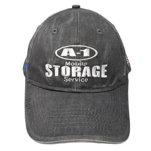 A-1 Mobile Storage Service Strapback Baseball Cap Gray OS Triple Crown The Max